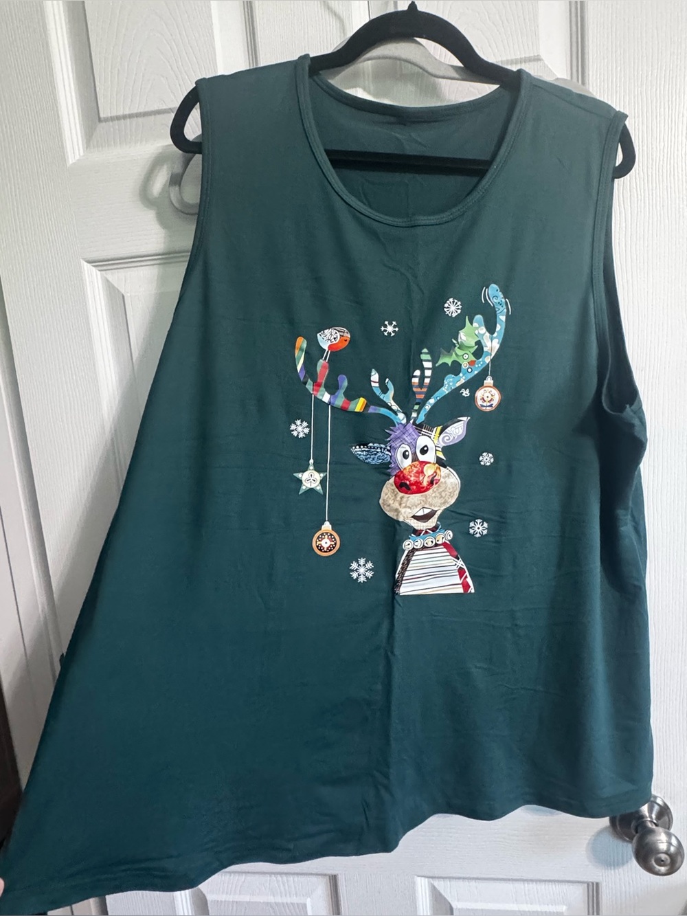 Christmas reindeer sleeveless shirt